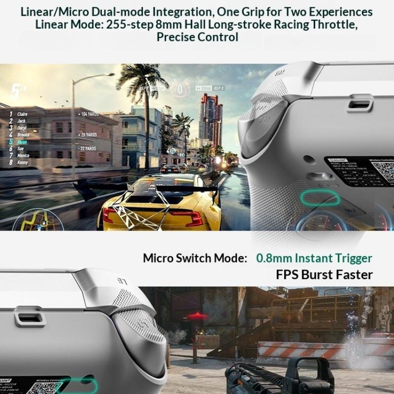 AOLION Dasheng 3nd Generation Gamepads MoJing Dual Trigger Six-Axis Motion Type-C Interface Gamepad for PC/Steam/Switch/Horizon