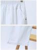 Elastic High Waist Cotton Capris for Middle-Aged and Elderly Women - Summer 2026 Casual Style for Young Mothers.