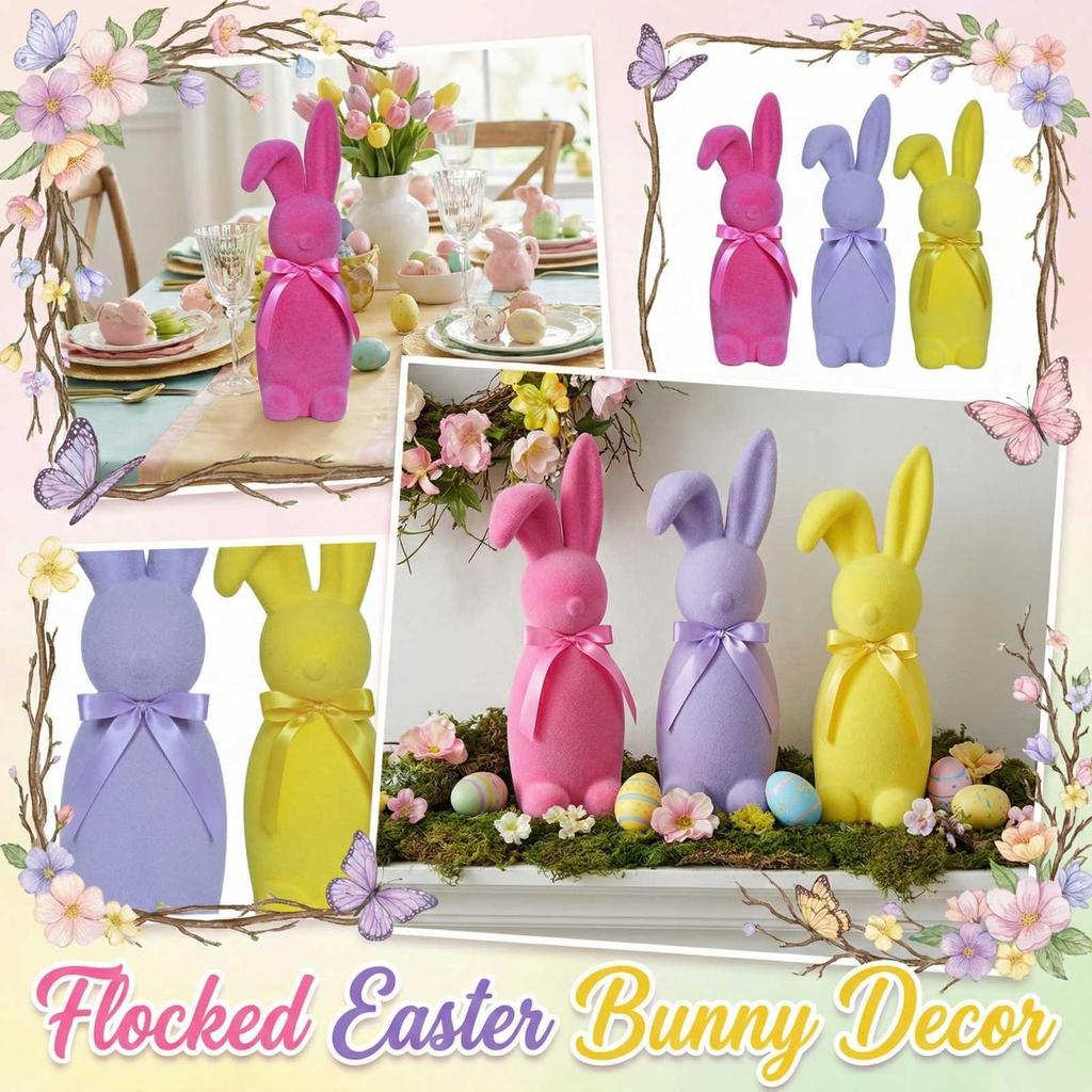 Пасхальные стаи украшений плюшевый кролик весеннее украшение сцена композиция подарок
