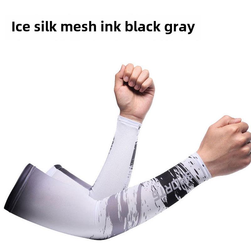 Мужские летние нарукавники Ice Silk с защитой от ультрафиолета — дышащие, солнцезащитные и тонкие для путешествий на свежем воздухе