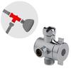 3 Way T-adapter for Valve For Toilet Bidet Shower for Head Diverter for Valve 1/