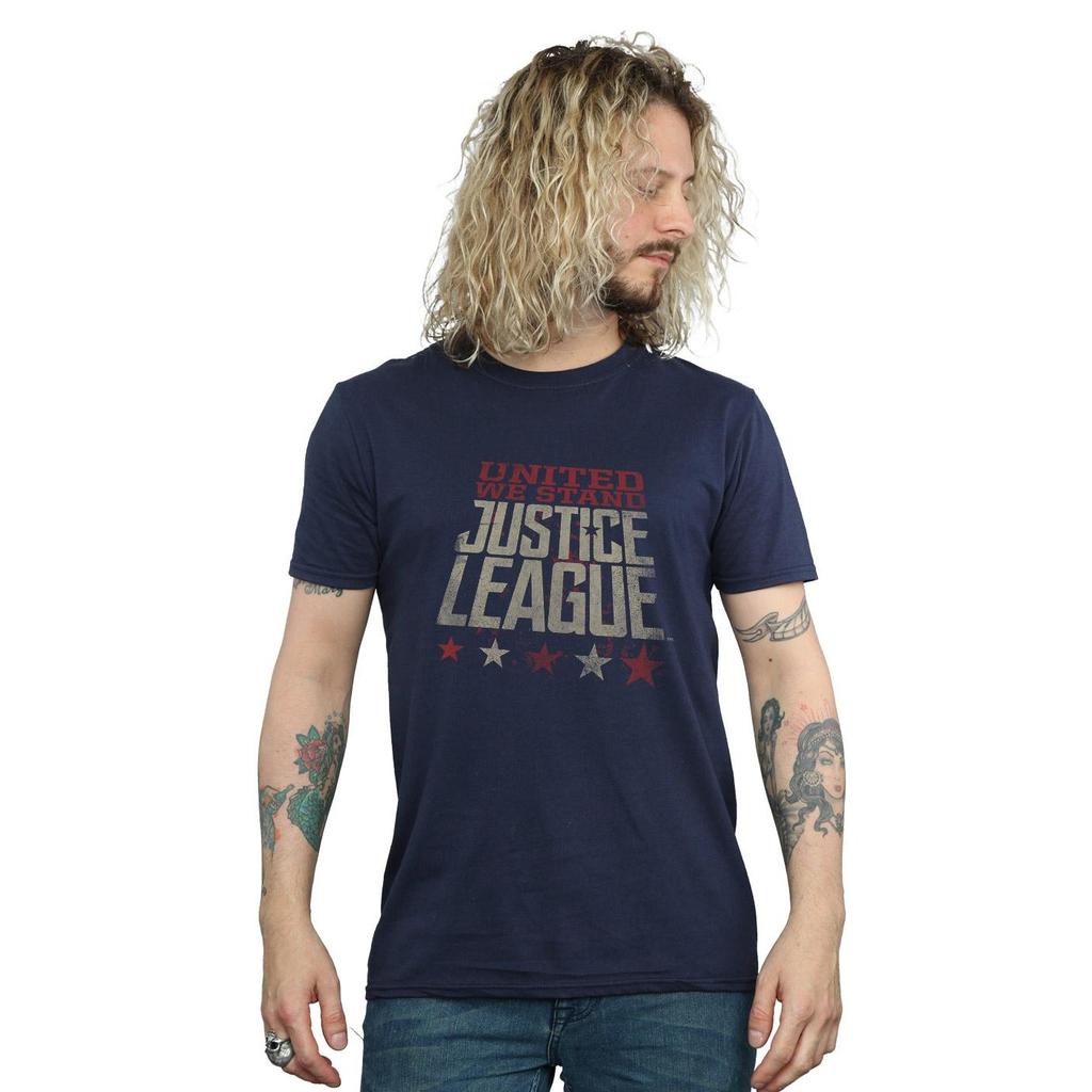 DC Comics Mens Justice League Movie United We Stand T-Shirt
