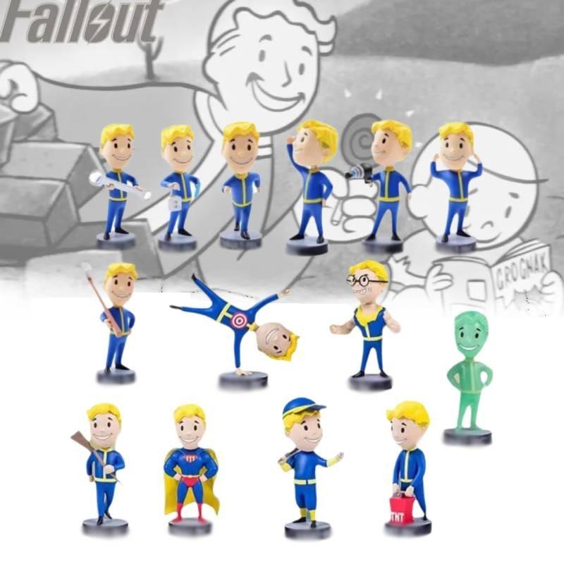 Detailed Vault Boy Fallout Mini Statue Handcrafted Display Piece
