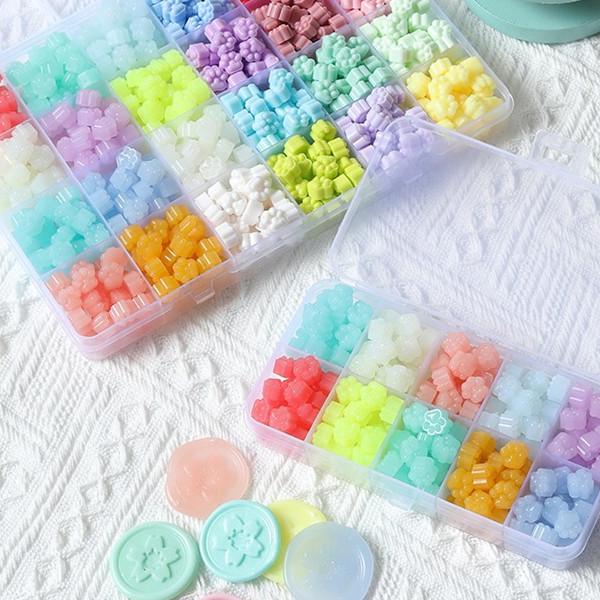 Светящиеся восковые печати с пятилистным клевером и звездой - разноцветные, 100 шт.