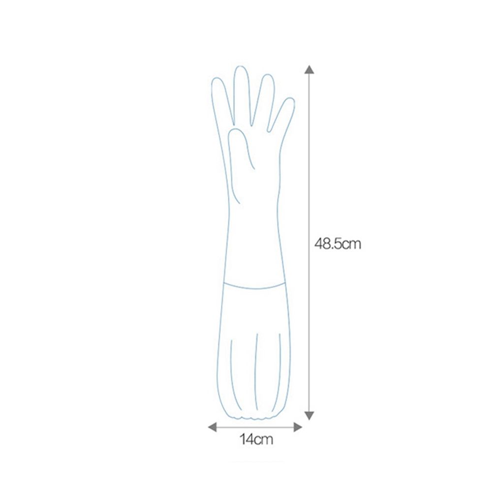 Durable Household Cleaning Plush Elastic Band Kitchen Accessories Dishwashing Tools Sleeve Gloves AVE