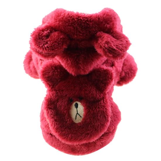 Одежда для домашних животных, привлекательное износостойкое флисовое теплое пальто с капюшоном для щенков, товары для домашних животных