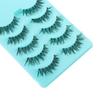 5 Pairs Fake False Thick Long Natural Handmade Eye Lashes Extension Black False Eyelashes