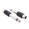 6.35mm Male to RCA Female Audio Adapter Plug for Mono Mixer