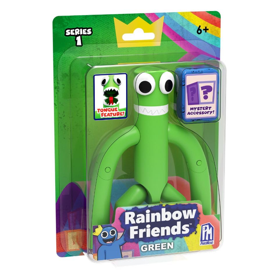 Официально лицензированная экшн-фигурка Rainbow Friends зеленого цвета,