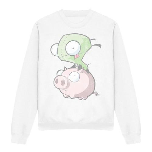 Invader Zim Unisex Adult Gir & Pig Sweatshirt