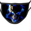 Маска из ткани с принтом черепа, многоразовая, моющаяся, для вечеринки в стиле панк