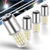 S25 LED Double Bulb White BAY15D LED Bulb with Staggered Pin for Tail Genuine White of (1157 P21/5W 180° Angle) 12V-24V Vehicles, Light/Brake