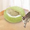 Кровать для кошки Крытое гнездо Полузакрытый домик для котенка Самосогревающаяся лежанка для питомца Подходит для сна