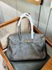 Anemonia firkin medieval platinum bag leather retro old money wind large capacity commuter shoulder armpit bag