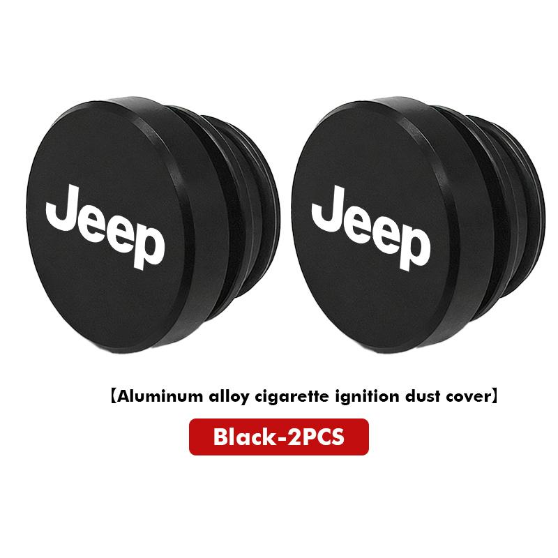 Car Cigarette Lighter Cover Dust Proof Decoration Cap For Jeep Cherokee Wrangler JK Gladiator Compass Renegade Patriot AJZ1