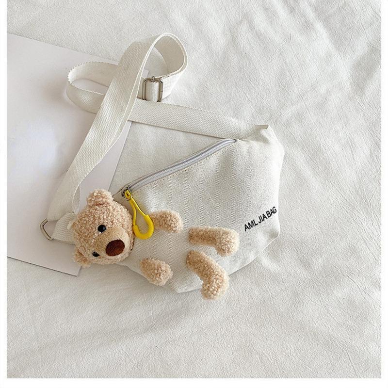 Женские новые модные холщовые поясные сумки с надписью Bear, дизайнерские сумки через плечо большой емкости, сумки на ремне с бананом, набедренная сумка для денег, нагрудные сумки