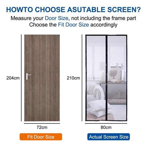 2024 противомоскитная дверная занавеска, магнитная мягкая пряжа, экран, оконная дверь, спальня, самовсасывающая дверная сетка, экран на липучке, дверная сетка, экран