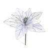 New 15CM Artificial Poinsettia Flower Glitter Sparkling Christmas Glitter Flower Sequins Sequins Flower Wedding Decoration