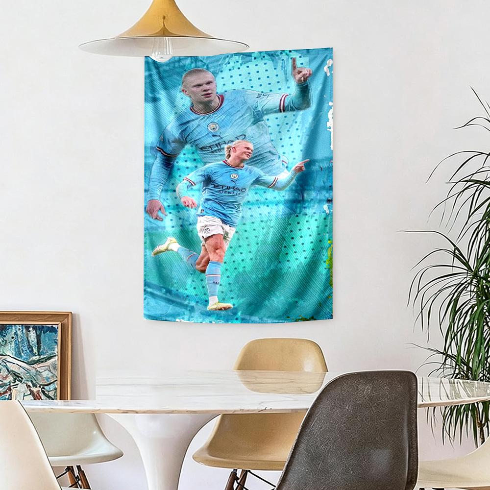 Blue Haaland Wall Decor Tapestry Art For Pet Memorial Birthdaywedding Party Backdrop Family Gift