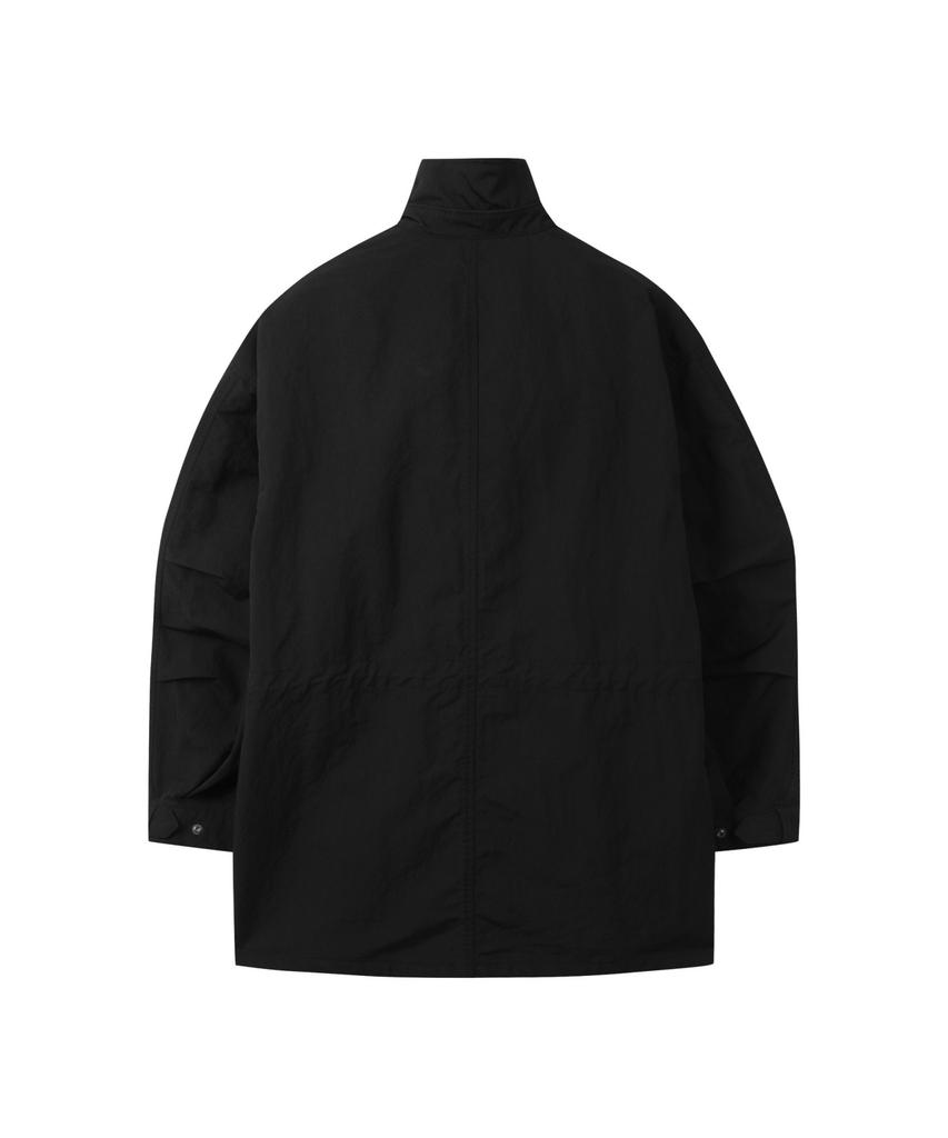 Customellow Black Highneck Parka C9Uam25111Bkx
