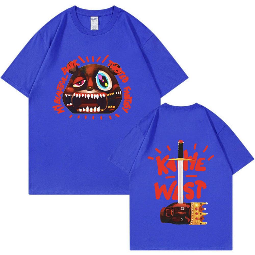 Rapper Kanye West T Shirt Music Album Graduation Graphic Tshirts Unisex Fashion Hip Hop Vintage Tee Shirt Oversized Streetwear
