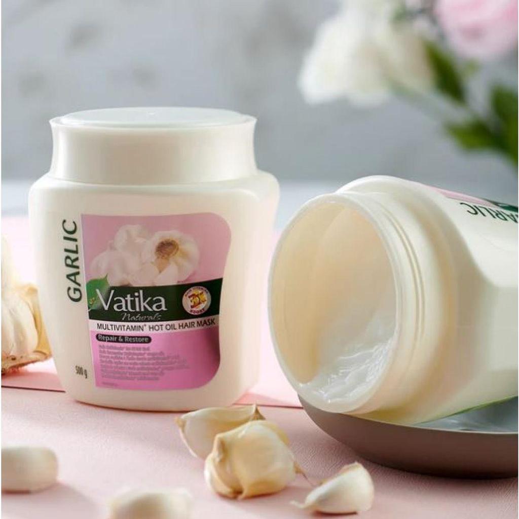 Маска для волос Vatika Garlic Multivitamin Hot Oil - Восстановление и восстановление (Маска для волос) 500г