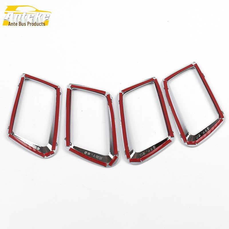 Гальванизированная накладка-чаша внутренней дверной ручки, защита от царапин, декоративная наклейка для автомобиля