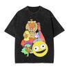 Funny Smiling Friends Pim Dead Inside T-Shirts For Men Round Neck 100% Cotton Washed T Shirts  Short Sleeve Tees Gift Tops