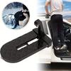 Aluminum Alloy Car Door Step - Portable Folding Door Pedal With Roof Access & Cleaning Hook Amagi