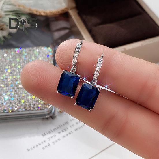 Большие висячие серьги из циркона для женщин, сверкающие кубические серьги-подвески со стразами, украшения для банкетов, свиданий