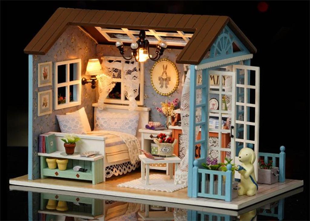(Little Swallow) LtSw Miniature Handmade Doll House Cute Puppy House (Gardening)