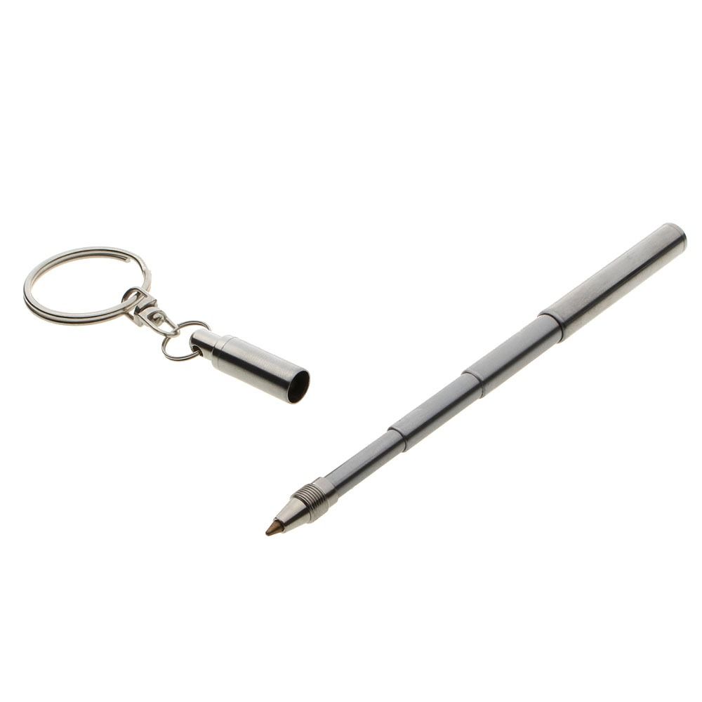Telescoping Telescoping Pen Stainless Steel Stationery Pen Portable Ballpoint Pen  Students Gift