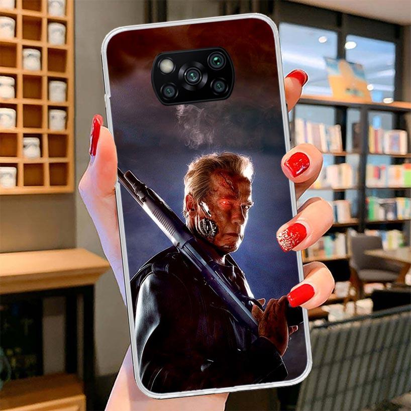 Arnold Schwarzenegger Terminator Cover Phone Case For Xiaomi Poco F7 Ultra X7 X6 X5 Pro M7 Redmi 15C 15 13C 13 12C 12 10C 10 9A