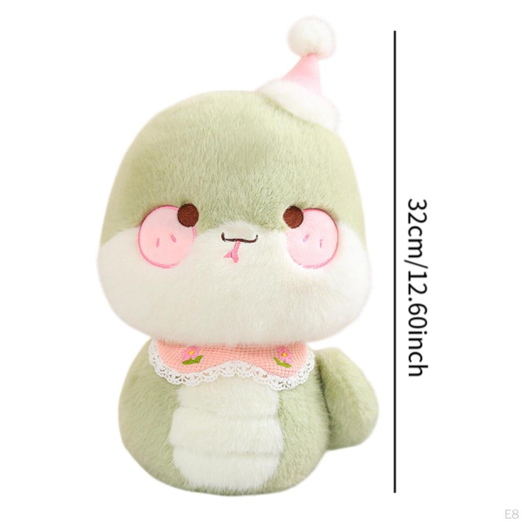 Мультяшная змея, плюшевая игрушка, декор на китайский год, очаровательная подушка для объятий, весенний фестиваль