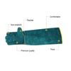 Anti-Bite Safety Gloves Ultra Long Leather Green Pets Grip Biting Protective Gloves for Catch Dog