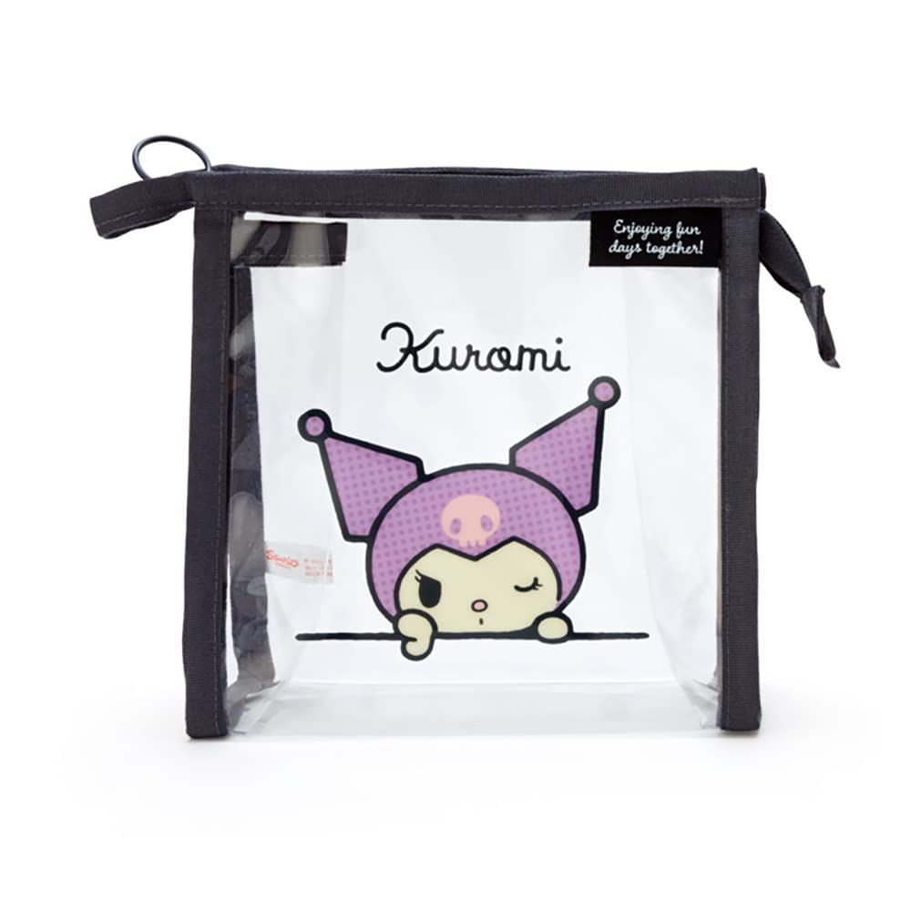 Sanrio Kuromi Clear Pouch with Drawstring 340006 (Simple Design)