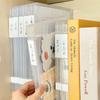 Trendy Unisex Portable Plastic Box File Management Document Case Clear Plastic Document Box Slim Document Case Office Desktop Document Box