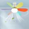 LED Ceiling Fan Light Remote Control Adjustable Color Temperature and Brightness Multispeed Bedroom Living Room Indoor Lighting