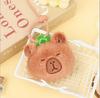 Cute Cat Dumpling Squeaky Pendant Keychain Plush Toy