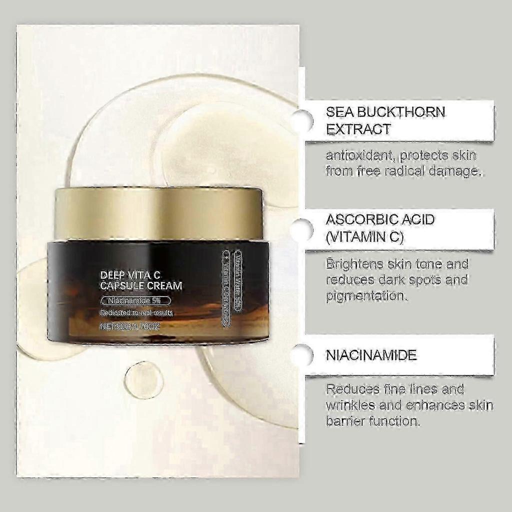 Deep Vita C Cream, Anti-wrinkle Vitamin C For Glow