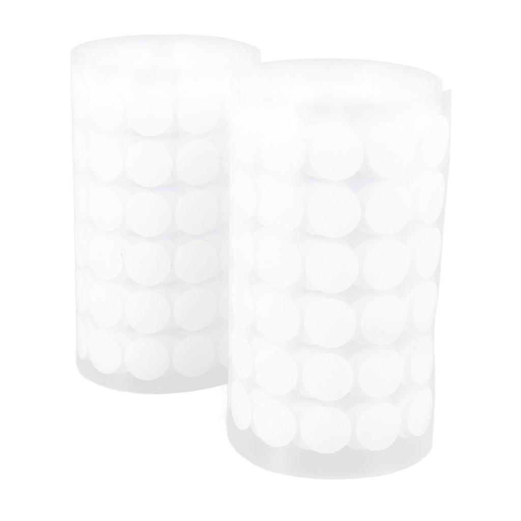 2 рулона 504 пары 1,5 см крючки и петли точки белые самоклеящиеся ленты точки липкая лента