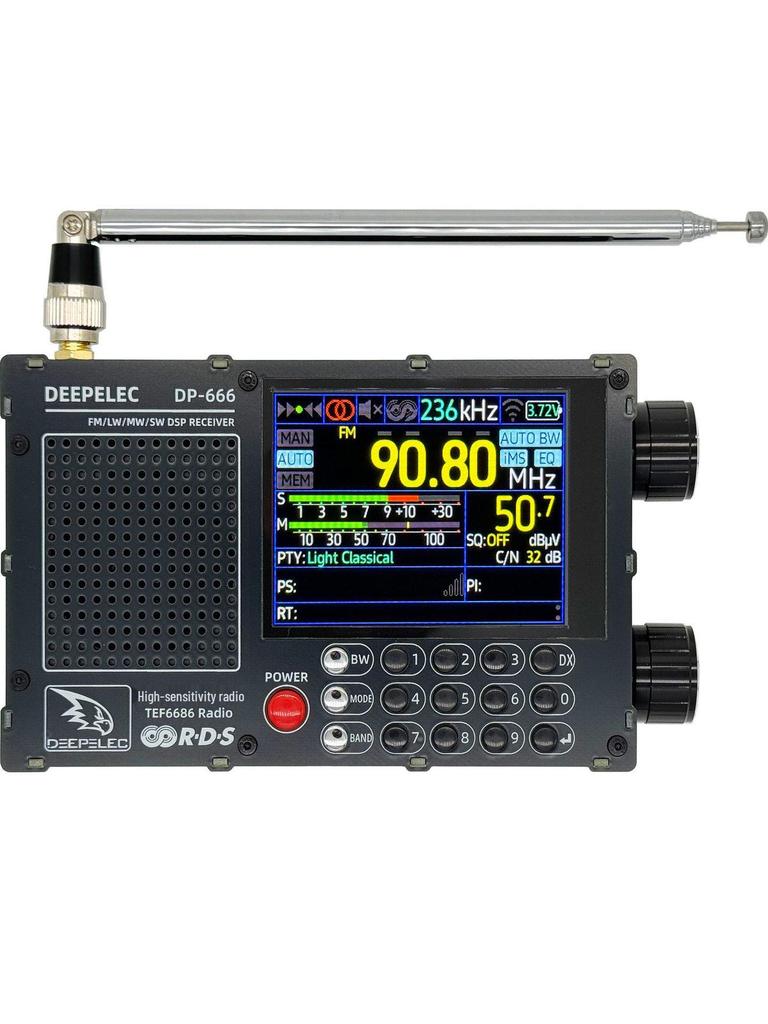 TEF6686 DP-666 Высокочувствительный всеволновый AM/FM/Коротковолновый радиоприемник