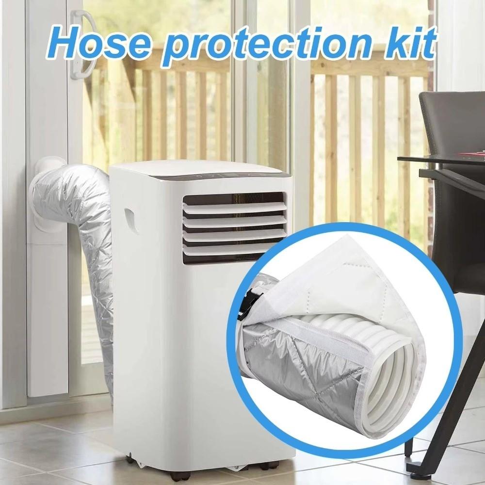 Adjustable Straps Portable AC Hose Sleeve Waterproof Exhaust Hose Wrap Household