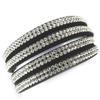 [N1159] - Designer Bracelet 'Sissi' Black White (2 Turns)
