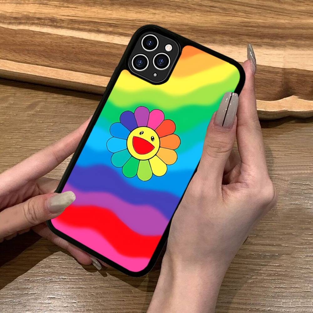 Art Japanese M-Murakami Artisti T-Takash Phone Case For IPhone 17 16 Pro Max 11 12 13 14 15 Hard PC+TPU Bracket Back Cover