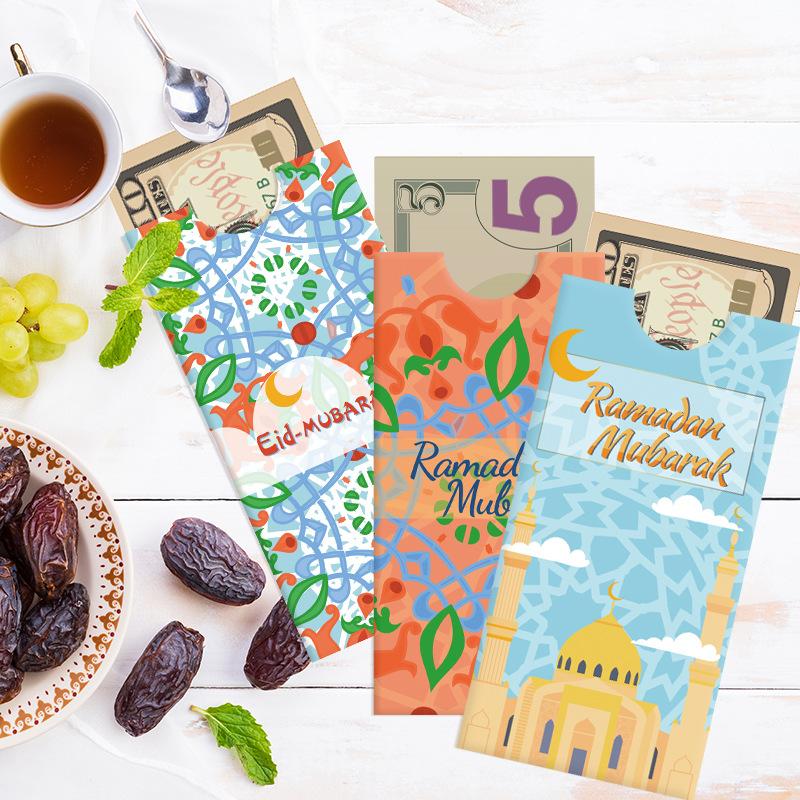 2026 Eid Mubarak Money Wallet Ramadan Mubarak Money Envelopes Islamic Muslim Gift for Ramadan Decorations Drop Shipping