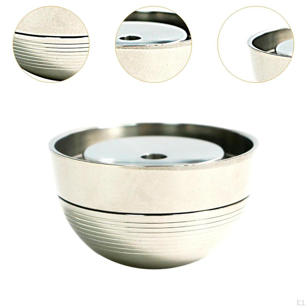 Reusable Coffee Capsule with Filters Refillable Pod Cafe Accessory Versatile Stainless Steel