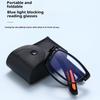 Portable Glasses Men Women Folding Reading Glasses With Case Anti Blue Light Eyeglasses Presbyopia Retro Unisex Pocket Glasses