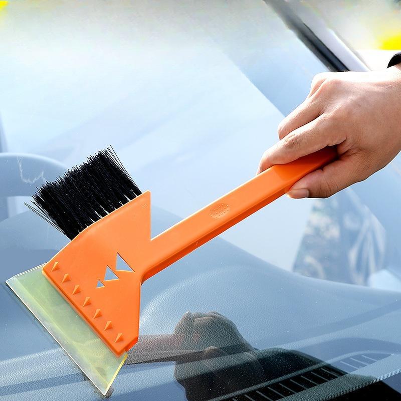 Screwless Telescopic Bull Bar Snow Scraper, Car Snow Scraper, Defrosting and De-icing Shovel, Snow Brush Tool for Snowplows