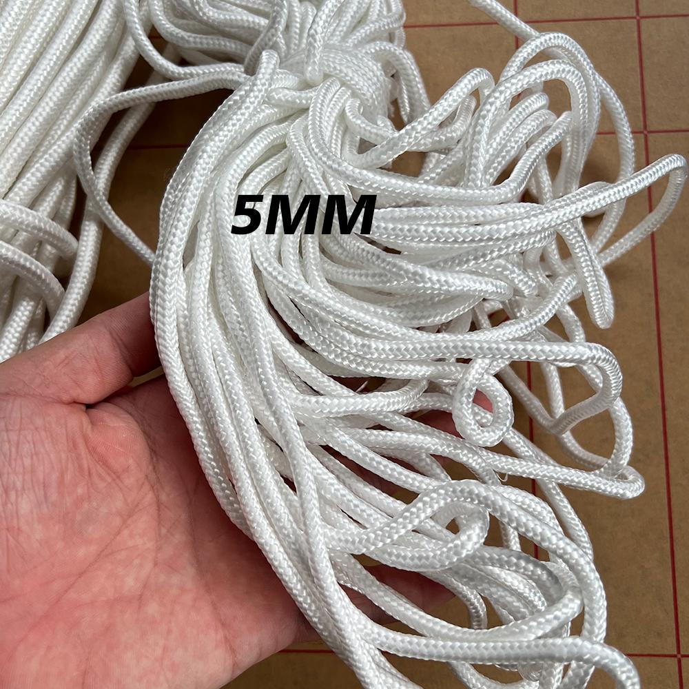 5 8mm Durable 20M Mooring Rope Marine Boat Pontoon Anchor Docking Rigging Line Strong Nylon Braided Fishing Kayak Tent Soft Cord 7